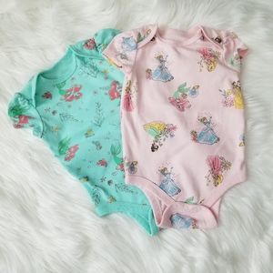Disney Princess Short Sleeve Onsie~3-6 months